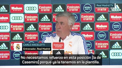 La visión más firme de Ancelotti sobre el recambio de Casemiro