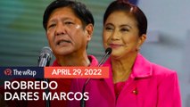 Robredo challenges Marcos to one-on-one debate: 'We owe it to the people'