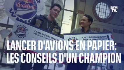 Lancer d’avions en papier: les conseils du champion en titre