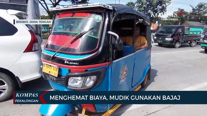 Menghemat Biaya, Mudik Gunakan Bajaj