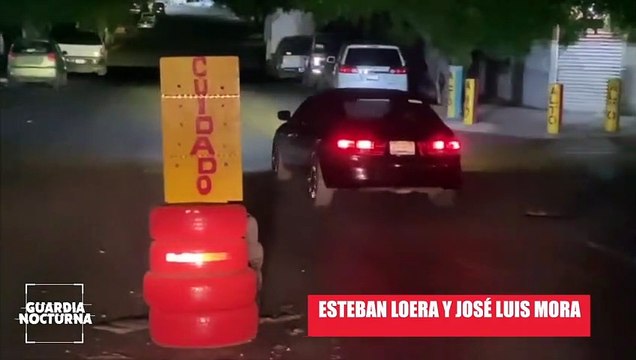 Vecinos de la colonia Independencia Oriente, montaron una sería advertencia para los automovilistas