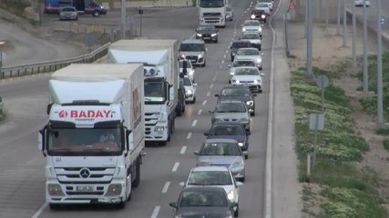 Kırıkkale'de 'kilit kavşak'ta bayram yoğunluğu