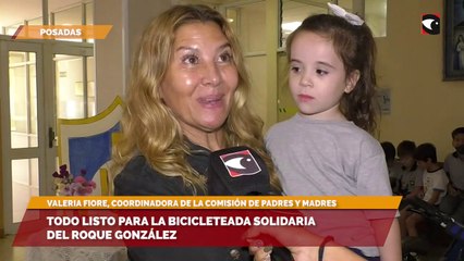 Todo listo para la bicicleteada solidaria del Roque  González