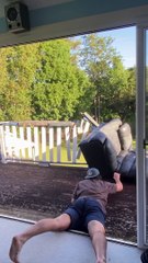 Tossing Couch Off Deck Doesn't End Well