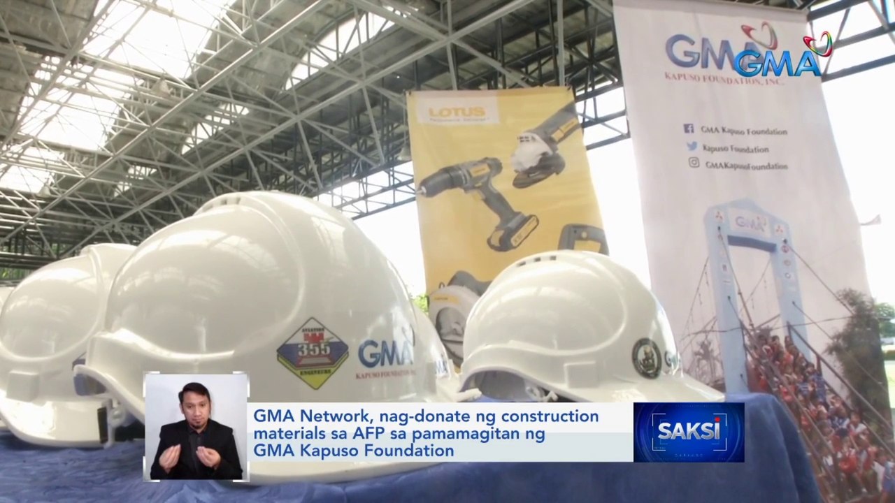 GMA Network, nag-donate ng construction materials sa AFP sa pamamagitan ng GMA Kapuso Foundation | Saksi