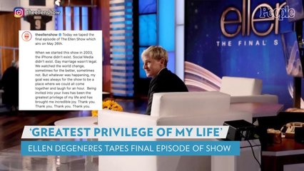 Ellen DeGeneres Tapes Final Show, Announces Last Episode Air Date: 'Greatest Privilege of My Life'