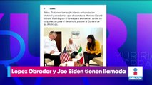 López Obrador y Joe Biden sostienen conversación telefónica