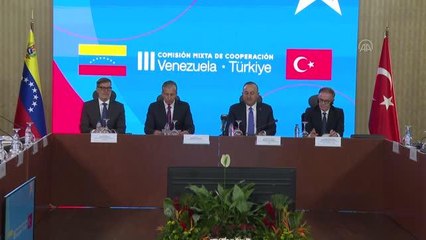 Turkish Foreign Minister Mevlut Cavusoglu in Venezuela