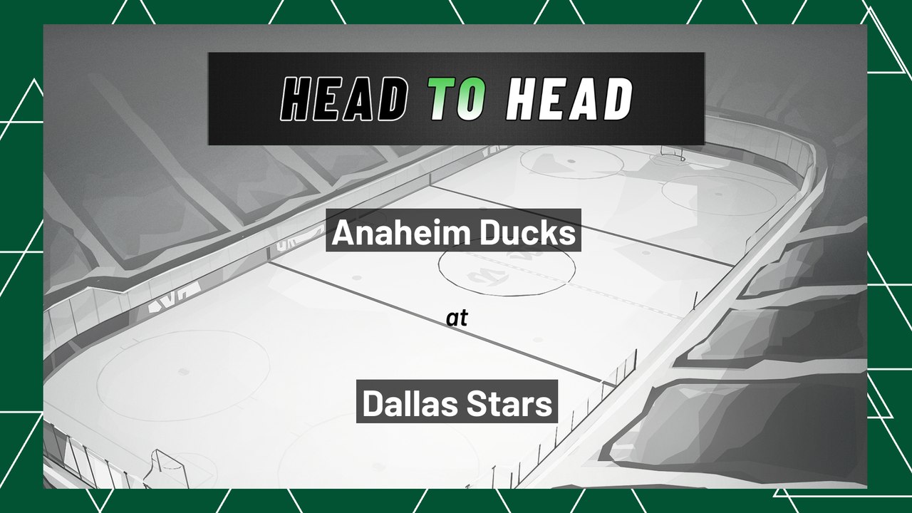 Anaheim Ducks At Dallas Stars: Moneyline, April...