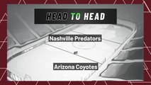 Nashville Predators At Arizona Coyotes: Puck Line, April 29, 2022
