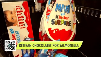 Retiran lote de chocolates Kinder en Brasil por casos de salmonella