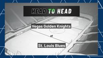 Vegas Golden Knights At St. Louis Blues: First Period Moneyline, April 29, 2022