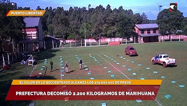 Prefectura decomisó 2.200 kilogramos de marihuana