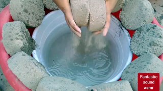 Gritty Sand Cement Water Crumble Smashing Cr: Fantastic Sound ASMR