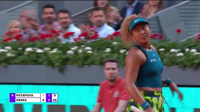 Osaka makes solid start in Madrid