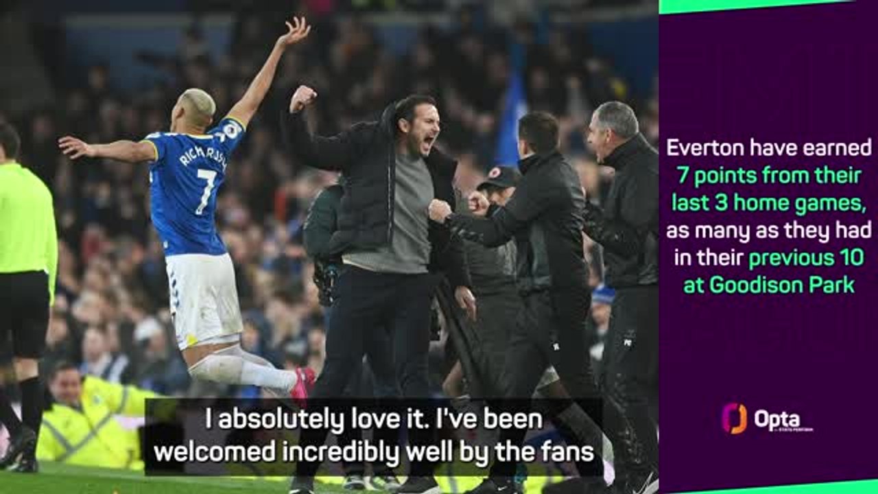 Lampard 'loving every minute' at struggling Everton