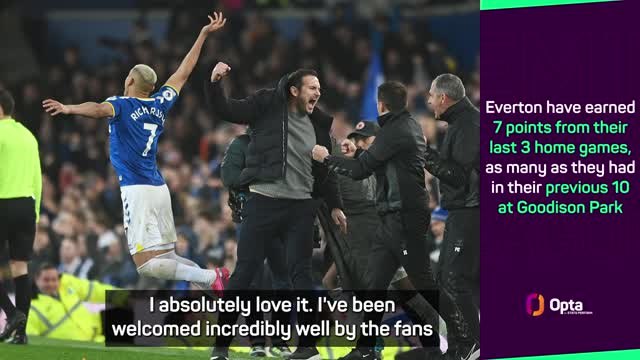 Lampard 'loving every minute' at struggling Everton