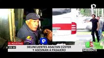El Agustino: Delincuentes asesinan a pasajero de cúster para robarle su celular