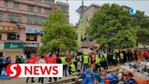 Building collapses in central China, casualties unknown