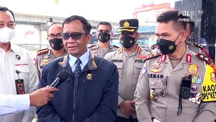 Kakorlantas Dampingi Mahfud MD Cek Jalur Tol Jakarta-Cikampek KM 29