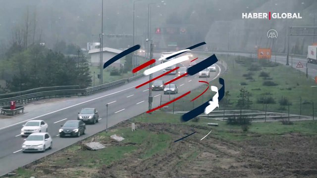 Anadolu Otoyolu'nda bayram trafiği yoğunluğu