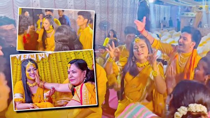 अपने हल्दी फंक्शन में 'लॉलीपॉप लागेलु' गाने पर नाची निधि झा, साथ में ग्लोरी मोहन्ता ने भी लगाए ठुमके