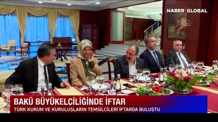 Türkiye Bakü Büyükelçiliğinde iftar