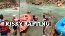 Watch: Two Girls Drowning In Rishikesh Rescued By Indian Army Rafting Team Member | OTV News
