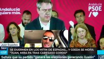 Se duermen en los mitin de Espadas… y Ojeda se mofa: “Juan, mira pa tras cabesaso gordo”