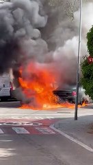 Arde el coche de Josep Bou