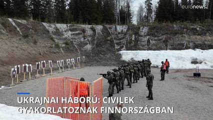 Ukrajnai háború: finn civilek gyakorlatoztak Lahti közelében