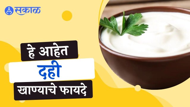 Curd Benefits | 'हे' आहेत दही खाण्याचे फायदे | Sakal |
