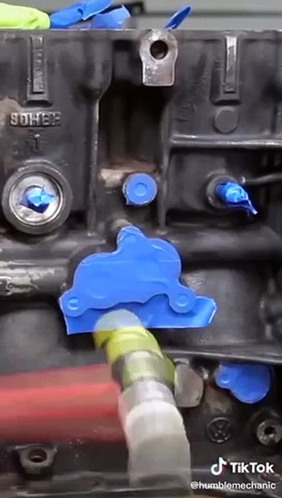 Tips And Tricks - Quick Tip When Preparing Engine Block or Any Other Part For Paint  #shorts