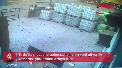Tuzla'daki patlamadan yeni güvenlik kamerası görüntüleri
