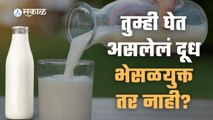 Adulterated Milk | तुम्ही घेत असलेलं दूध भेसळयुक्त तर नाही?  | Sakal Media