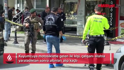 Tuzla'da kuyumcu soygunu kamerada