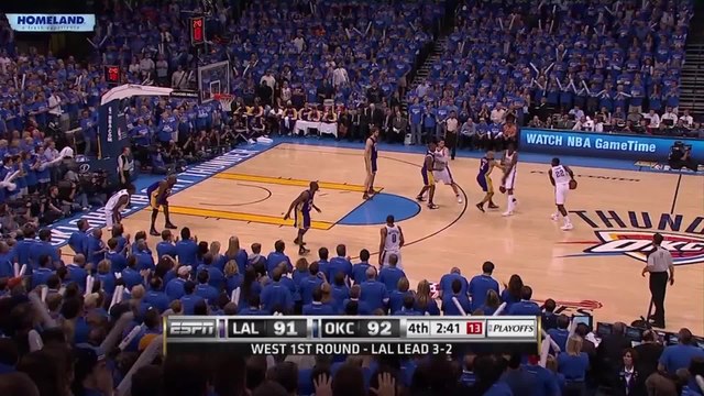 Historical Fantastic Finish: LAL@OKC, Game 6, Round 1, 4/30/2010