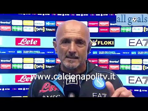 Napoli-Sassuolo 6-1 30/4/22 intervista post-partita Luciano Spalletti