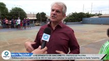 Administração municipal anuncia investimento de 350 mil reais para melhoria na quadra de esporte do bairro Santa Terezinha