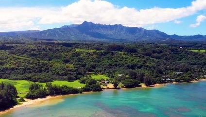 HAWAII NATURE Relaxing Piano Music for Depression Stress Relief Sleep Spa Yoga Cafe  (4K UHD) Drone Film