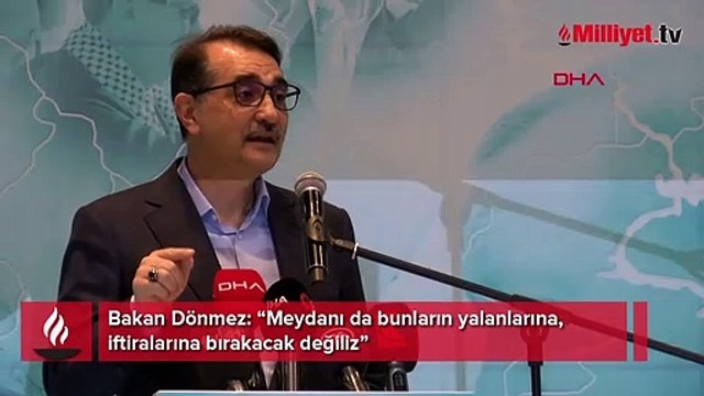 Bakan Dönmez: Meydanı bunların yalanlarına, iftiralarına bırakacak değiliz
