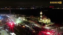 Üsküdar’da bordo-mavili taraftarların 38 yıl sonra gelen şampiyonluk sevinci