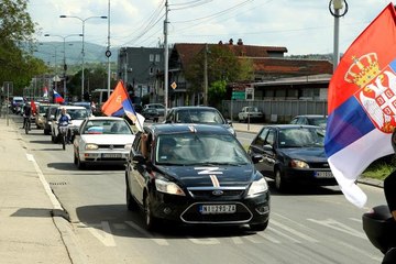 Sırbistan'da Rusya'ya destek gösterisi