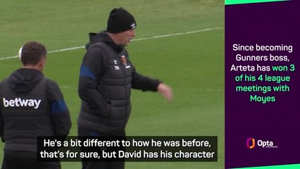 Arteta hopes to mellow like 'key' mentor Moyes