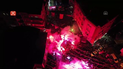 Trabzonspor'un şampiyonluğu Bursa'da kutlandı