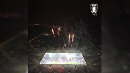 Trabzonspor'un şampiyonluğu havai fişekle kutlandı