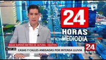 Iquitos: ¡Hasta un metro de altura alcanzó agua por las inundaciones!