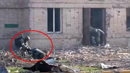 Ukrayna'da film sahnelerini aratmayan görüntü! Rus timi böyle pusuya düşürüldü