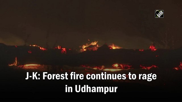J&K: Forest fire continues to rage in Udhampur