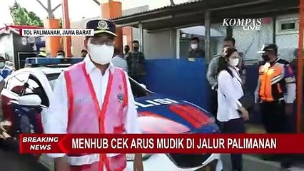 Bergeser ke Tol Palimanan, Menteri Perhubungan Berikan Bingkisan pada Sejumlah Pihak yang Berjasa